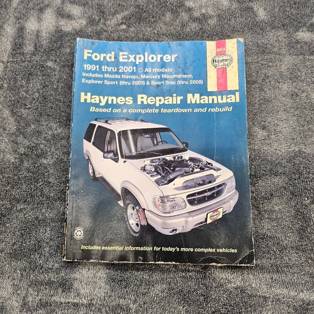 Haynes 36024 Ford Explorer, Repair Manual 1991 to 2001 (Navajo/Mountaineer)